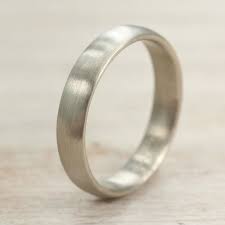 4mm Hand Carved Classic Men S Wedding Band Smooth By Aidememoire
