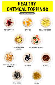 For a healthy snack that's popping with flavor, whip up one of these delicious popcorn concoctions. Healthy Oatmeal Toppings Oatmeal Toppings Healthy Oatmeal Healthy Breakfast Recipes
