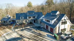 Durable coating, water proof, tamper proof, corrosion resistant. Charcoal Gray Aluminum Standing Seam Metal Roof Ma