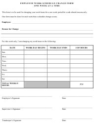 Looking for more business organization printables? Schedule Change Request Form Templates Pdf Download Fill And Print For Free Templateroller