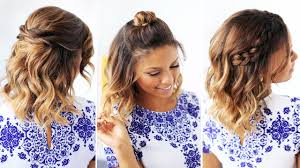 Check out her tutorial ! Short Hairstyles 3 Easy Hairstyles For Short Hair