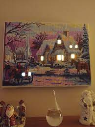 How About A Diamond Painting That Lights Up Yes We Do Have Led Light Paintings Thanks For The Photo Karen Looks B Diamond Art Diamond Painting Painting