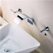 Eu Lager Modern Waschtisch Armatur Chrom Wasserfall Wandmontage Wasserhahn Zweihebel Waschtischarmatur Waschbecken Armaturen Badezimmerideen