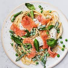 One Pot Spring Pasta With Smoked Salmon Recipe Spring Pasta Smoked Salmon Pasta Smoked Salmon Recipes