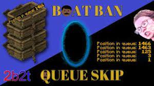 When you passed the queue, type /server hub 1, after that command you'll be connected to the server automatically without having to wait for the queue. Sending New Players To The Shadow Realm On 2b2t Org New Queue Skip Exploit Op Dupe In Minecraft Youtube