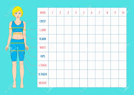 Printable Weight Loss Measurement Chart New Male Body