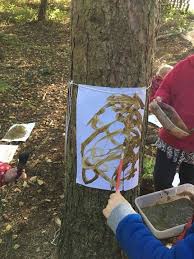 Mark Making With Mud In The Woods Gloucestershire Resource Centre Http Www Grcltd Org Scrapstore Strichfuhrung Waldschule Haus Fur Kinder