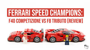 Jan 01, 2021 · lego speed champions 76895 ferrari f8 tributo toy cars for kids, building kit featuring minifigure (275 pieces) 4.8 out of 5 stars 9,001 68 offers from $15.99 Ferrari Speed Champions F40 Competizione Vs F8 Tributo The Rambling Brick