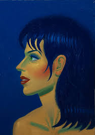 Under layer of gesso, acrylics and oils with a tiny bit of oil pastel too