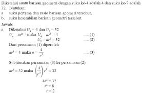 Check spelling or type a new query. Pengertian Rumus Dan Contoh Soal Barisan Geometri