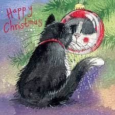 Alex Clark Charity Christmas Cards Christmas Cats Christmas Illustration