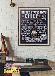 United States Navy Chief Print Chief Petty Officer E7 Navy Chief Chief Petty Officer Military Retirement