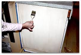 You want the stripping gel to remain wet looking. Karla S Cottage The Short Cut Way To Repaint Kitchen Cabinets With No Sanding Stripping Or Even Removing The Doors