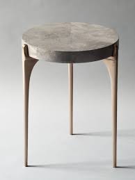 Demuro Das Acantha Side Table Grey Carta Stone Top Side Table Modern Side Table Bronze Side Table