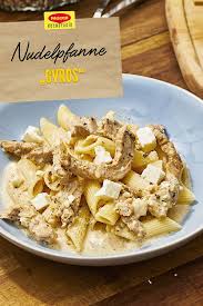 Nudel Pfanne Gyros Rezept Gyros Lebensmittel Essen Lecker