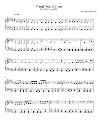 Treat You Better By Shawn Mendes Piano Sheet Music Piano Music Sheet Music