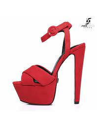 Maybe you would like to learn more about one of these? Red Velour Ankle Strap Giaro 16cm High Heeled Destroyer Platform Sandals Shoebidoo Shoes Giaro High Heels