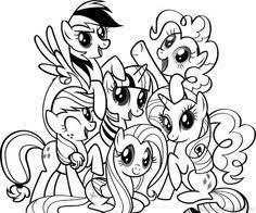 Bahkan banyak sekali anak anak yang sudah hafal dengan tokoh kartun kuda berponi seperti rainbow. 47 Ide Gambar My Little Pony Kuda Poni Warna Buku Mewarnai
