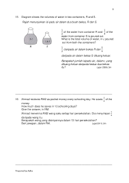 .discussing 8 past year questions on time so that you will get used to the exam style questions and learn the proper techniques to answer the questions. Upsr Past Year Question Paper 2 Fraction Cute766