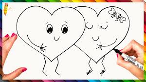 How To Draw Hearts In Love Step By Step Hearts In Love Drawing Easy Love Drawings Heart Drawing Easy Drawings