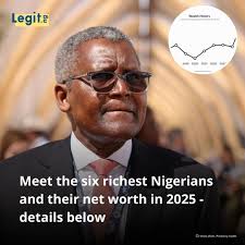 Nigeria's richest men, led by Aliko Dangote, span industries from tech to  oil, gas, flour, and infrastructure, showcasing the country's global  economic influence. Full details in the comments.