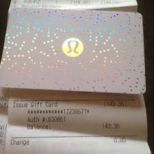 Check spelling or type a new query. Find More Lululemon Gift Card 143 36 For Sale At Up To 90 Off