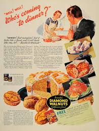 Diamond Walnuts Banana Walnut Cake Recipe 1936 Vintage Recipe 1930s Retro Recipes Vintage Recipes Baking Recipes