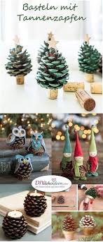 Basteln Mit Tannenzapfen Die 15 Schonsten Diy Bastelideen Basteln Weihnachten Kastanienmannchen Basteln Weihnachtsbasteln