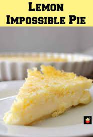 When cool, top with whipped cream and toasted coconut. Lemon Impossible Pie Lovefoodies