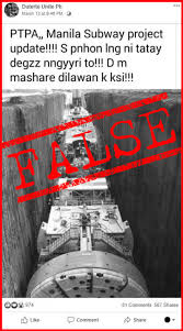 Metro manila welcomed 974,379 overnight visitors in 2012, making it the top overnight tourist destination of the country. Vera Files Fact Check Fb Page S Metro Manila Subway Update Falsely Uses Photo Of Old Canadian Tunnel Project Vera Files