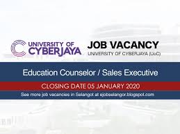 Senarai lengkap permohonan jawatan kosong terkini cyberjaya untuk pencari kerja lepasan pmr, spm, stpm, sijil, diploma & graduan lepasan universiti awam & swasta sepanjang tahun. Job Vacancy University Of Cyberjaya January 2020 Jawatan Kosong Selangor 2020