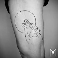 68 Ideas Tattoo Simple Wolf Geometric Mo Ganji Line Tattoos One Line Tattoo