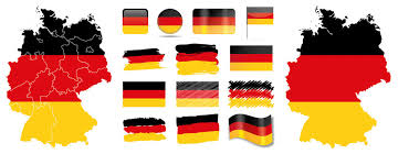 Die deutsche flagge für den privatgebrauch hat nur einen unterschied. Deutschland Flagge Fahne Icon Button Deutschlandkarte Stock Vector Adobe Stock