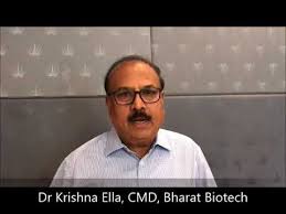 As the world rushes to develop coronavirus vaccines, krishna m. Dr Krishna Ella Cmd Bharat Biotech Youtube