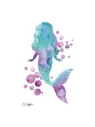 This is a bathroom for a gorgeous mermaid. Mermaid Wall Art Prints Paintings Posters Art Com