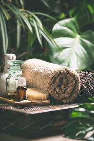 Spa Composition On Tropical Background Close Up Photo By Klenova On Envato Elements Spa Treatment Room Massage Pictures Spa Massage