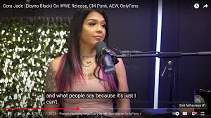 Cora Jade on her Fans : r/Wrasslin