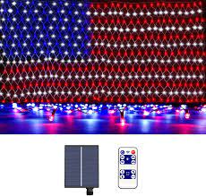 This american flag light decor designed can be portable, can be suspended, flexible to use, put on tree, vine, porch, bedroom window, balcony, wall, bringing warm and pleasant atmosphere to your home or party. Buy Ricovo Led American Flag Outdoor String Lights Solar Power Rechargeabl Light Sensor Usa Flag Light Solar Power Online In Turkey B08qn4fxxq