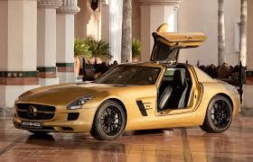 Gallery 25 Crazy Custom Gold Cars Mercedes Benz Sls Amg Mercedes Benz Sls Mercedes Sls