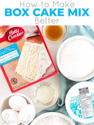 If you want to use eggs, be sure they are pasteurized. How To Make Box Cake Better Almost Scratch Cake Liv For Cake