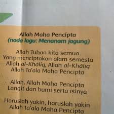 Satu ketukan akan bernilai 1/4 (satu per empat). Lagu Allah Maha Pencipta Nada Lagu Menanam Jagung By Mia Fatimatul Munsi A Podcast On Anchor