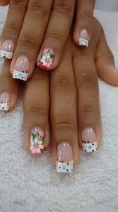 Uñas decoradas largas con flores en todas las uñas de diferentes colores muy sencillas para el diario y otras actividades además que son. Unas Delicadas Cute Nails Unas Decoradas Unas Decoradas Con Flores Unas Maquilladas
