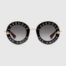 Shop The Round Frame Metal Sunglasses By Gucci Null Metal Sunglasses Sunglass Frames Round Frame Sunglasses