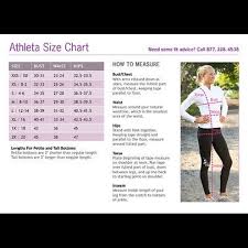 athleta sizing chart