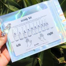 The goal is to make the press ons look as realistic as possible. Nail Sizing Kit For Press On Nails Press Ons Faux Nails Etsy