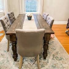 Unfinished Farmhouse Dining Table Legs Wood Legs Turned Legs Hardwood Chunky Wide Legs Large In 2020 Farmhouse Dining Table Dining Table Legs Coffee Table Legs