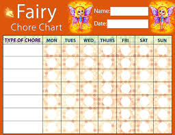 Fairy Chore Chart Rooftop Post Printables