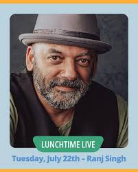 🎸 Old-school classics meet Indian rhythms! Catch Ranj Singh live at  #LunchtimeLive — blending Eastern melodies with Western folk-rock for a  sound all his own. 🗓️ Tuesday, July 22 🕛 12–1:30 PM