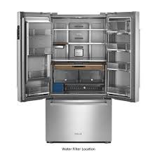 Your refrigerator is a vital part of your kitchen appliance because kitchenaid offers such a wide variety of kitchen appliances and refrigerators, prices vary deliveries to the third floor or higher: Kitchenaid Krfc704fss 23 8 Cu Ft 36 Counter Depth French Door Platinum Interior Refrigerator Krfc704fss Appliance Direct