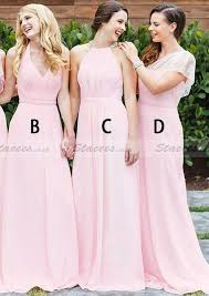 Chiffon Bridesmaid Dress A Line Princess Bateau Long Floor Length With Lace Waistband Stacees Bridesmaiddr Bridesmaid Dresses Chiffon Bridesmaid Dress Dresses
